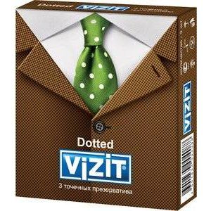 ВИЗИТ ПРЕЗЕРВАТИВ ПУПЫРЫШКИ №3 DOTTED [VIZIT]