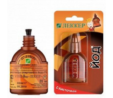 ЛЕККЕР-ЙОДА 5% 20МЛ. СПИРТ. Р-Р ФЛ. С КИСТЬЮ