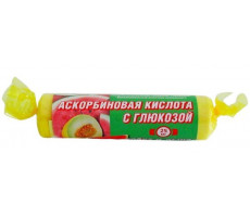 АСКОРБИНОВАЯ К-ТА С ГЛЮКОЗОЙ ГЛЕНВИТОЛ АРБУЗ+ДЫНЯ 25МГ. №10 ТАБ.ЖЕВ. КРУТКА