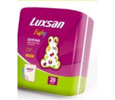 ЛЮКСАН БЕБИ ПЕЛЕНКИ Д/НОВОР. ВПИТ. РИСУНОК 60Х60СМ. №20 [LUXSAN]