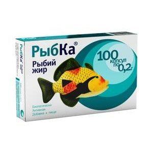 РЫБИЙ ЖИР РЫБКА №100 КАПС. /БАГИРА/