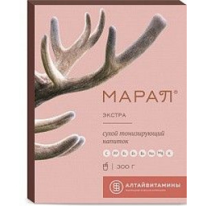 МАРАЛ ЭКСТРА НАПИТОК СУХОЙ 300Г. ПОР. /АЛТАЙВИТАМИНЫ/