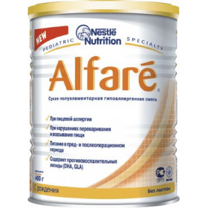 АЛФАРЕ 400Г. СМЕСЬ МОЛОЧНАЯ ГИПОАЛЛ. С РОЖД. [ALFARE] АЛЬФАРЕ