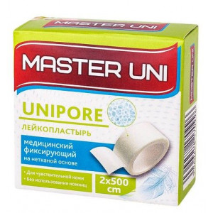 МАСТЕР ЮНИ ЛЕЙКОПЛАСТ. 2X500СМ. UNIPORE НЕТК. [MASTER UNI]