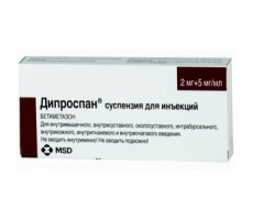 ДИПРОСПАН 2МГ+5МГ.(7МГ)/МЛ. 1МЛ. №1 СУСП. Д/ИН. ШПРИЦ