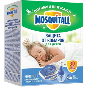 МОСКИТОЛ НЕЖНАЯ ЗАЩИТА ФУМИГАТОР+ЖИДКОСТЬ 30 НОЧЕЙ [MOSQUITAL]