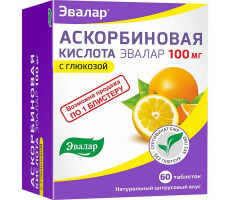 АСКОРБИНОВАЯ К-ТА 100МГ. №60 ТАБ. /ЭВАЛАР/