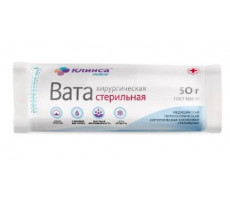 КЛИНСА ВАТА ХИРУРГ. СТЕР. 50Г.