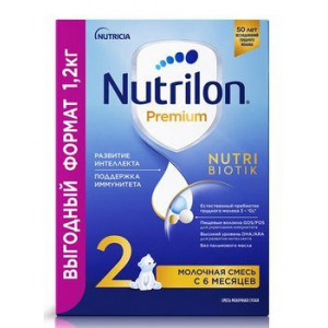НУТРИЛОН-2 СМЕСЬ ДЕТСКАЯ ПРЕМИУМ 1200Г. (2Х600Г.) 6-12МЕС. [NUTRILON]
