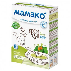 МАМАКО СУП-КРЕМ 150Г. ШПИНАТ+КОЗЬЕ МОЛ. 8+МЕС. [MAMAKO]