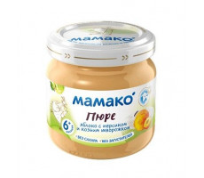 МАМАКО ПЮРЕ 80Г. ЯБЛОКО+ПЕРСИК КОЗ.ТВОРОГ 6+МЕС. [MAMAKO]