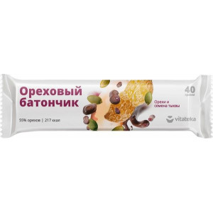 ВИТАТЕКА БАТОНЧИК-МЮСЛИ ОРЕХ+ТЫКВИЦА+ВИТ.С 40Г. [VITATEKA]