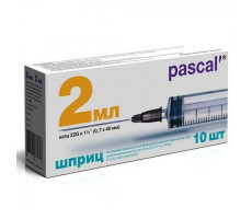 ПАСКАЛЬ ШПРИЦ 3-Х КОМП. 2МЛ. С ИГЛОЙ 22G 0,7Х40ММ. №10 [PASCAL]