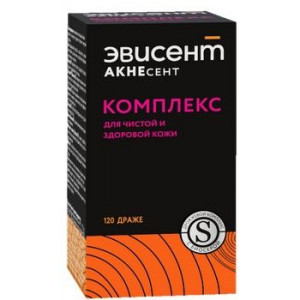 ЭВИСЕНТ АКНЕСЕНТ КОМПЛЕКС Д/ЧИСТОЙ И ЗДОРОВОЙ КОЖИ №120 ДРАЖЕ