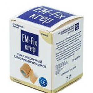 ЕМ-ФИКС КРЕП БИНТ ЭЛАСТ. КОМПРЕС. 7,5СМХ4,5М. БЕЖ. [EM-FIX KREP]
