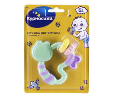 КУРНОСИКИ ИГРУШКА-ПОГРЕМУШКА ГУСЕНИЧКА МЯТ. /АРТ.21385/