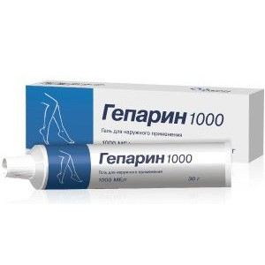 ГЕПАРИН 1000МЕ/Г. 30Г. ГЕЛЬ Д/НАРУЖ.ПРИМ. /ОЗОН/ ГЕПАРИН 1000МЕ/Г. 30Г. ГЕЛЬ Д/НАРУЖ.ПРИМ. /ОЗОН/