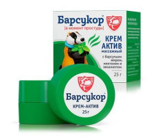 БАРСУКОР ФОРТЕ КРЕМ-АКТИВ МАССАЖ. ДЕТ. 25Г.