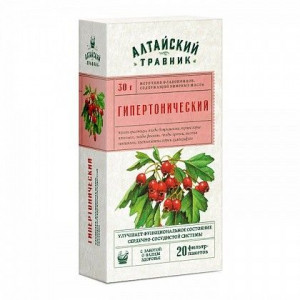 ГРИН САЙД АЛТАЙСКИЙ ТРАВНИК ЧАЙН.НАПИТОК ГИПЕРТОНИЧ. 1,5Г. №20 ПАК.