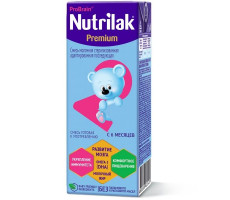НУТРИЛАК-2 ПРЕМИУМ МОЛОЧН.СМЕСЬ 200Г. ПРЕБИОТ. 6-12МЕС. Т/ПАК. [NUTRILAK]