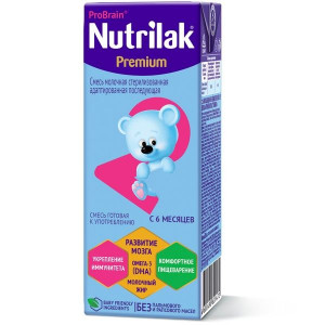 НУТРИЛАК-2 ПРЕМИУМ МОЛОЧН.СМЕСЬ 200Г. ПРЕБИОТ. 6-12МЕС. Т/ПАК. [NUTRILAK]