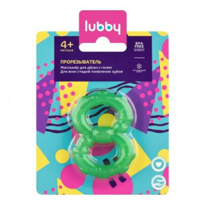ЛУББИ ПРОРЕЗЫВАТЕЛЬ С ГЕЛЕМ 4+МЕС. /АРТ.20972/ [LUBBY]