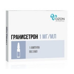 ГРАНИСЕТРОН 1МГ/МЛ. 3МЛ. №1 КОНЦ. Д/Р-РА Д/ИНФ. АМП. /ОЗОН/