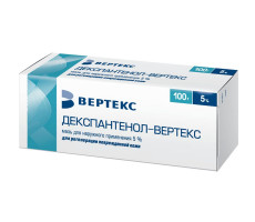 ДЕКСПАНТЕНОЛ-ВЕРТЕКС 5% 50Г. МАЗЬ Д/НАРУЖ.ПРИМ. ТУБА /ВЕРТЕКС/