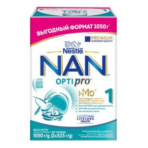 НАН-1 СМЕСЬ МОЛОЧНАЯ ОПТИПРО 1050Г. (525Г.Х2) 0+ [NAN]