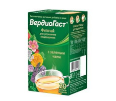 ВЕРДИОГАСТ ФИТОЧАЙ Д/УЛУЧШ. ПИЩЕВАР. ЗЕЛ.ЧАЙ 1,5Г. №20 /КРАСНОГОРСК/