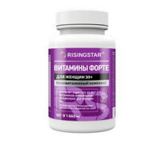 РАЙЗИНГСТАР ПОЛИВИТАМ. КОМПЛЕКС ВИТАМИНЫ ФОРТЕ ЖЕН. 1,66Г. №60 ТАБ. [RISINGSTAR]