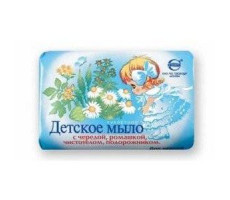 МЫЛО ДЕТСКОЕ ЭКСТР.ЧЕРЕДА+РОМАШ.+ЧИСТ.+ПОДОР. 100Г. /СВОБОДА/