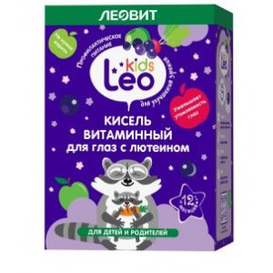 ЛЕОВИТ КИСЕЛЬ ВИТАМИННЫЙ Д/ГЛАЗ С ЛЮТЕИНОМ ДЕТ. 12Г. №5 ПАК.