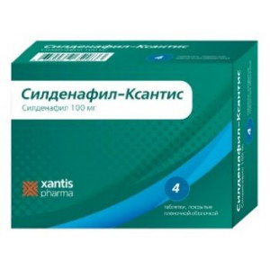 СИЛДЕНАФИЛ-КСАНТИС 100МГ. №4 ТАБ. П/П/О