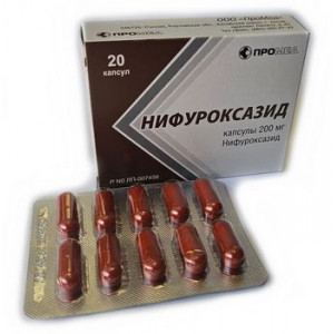 НИФУРОКСАЗИД 100МГ. №30 КАПС. /ПРОИЗВОДСТВО МЕДИКАМЕНТОВ/ НИФУРОКСАЗИД 100МГ. №30 КАПС. /ПРОИЗВОДСТВО МЕДИКАМЕНТОВ/