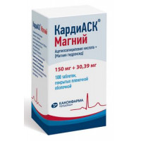 КАРДИАСК МАГНИЙ 150МГ.+30,39МГ. №100 ТАБ. П/П/О БАНКА /КАНОНФАРМА/