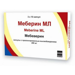 МЕБЕРИН МЛ 200МГ. №30 КАПС.ПРОЛОНГ.ВЫСВ. /МИКРО ЛАБС/
