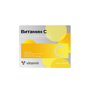 ВИТАМИР ВИТАМИН С 500МГ. №30 ТАБ. /КВАДРАТ-С/