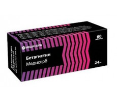 БЕТАГИСТИН МЕДИСОРБ 24МГ. №60 ТАБ. /МЕДИСОРБ/