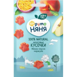 ФРУТОНЯНЯ ФРУКТОВЫЕ КУСОЧКИ ЯБЛОКО+ПЕРСИК+МАРАКУЙЯ 15Г. 12+МЕС. ФРУТОНЯНЯ ФРУКТОВЫЕ КУСОЧКИ ЯБЛОКО+ПЕРСИК+МАРАКУЙЯ 15Г. 12+МЕС.
