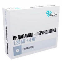 ИНДАПАМИД+ПЕРИНДОПРИЛ 1,25МГ.+4МГ. №90 ТАБ. /ОЗОН/РИФ/