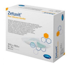 ХАРТМАНН ЦЕТУВИТ ПЛЮС СИЛИКОН ПОВЯЗКА СТЕР. 12,5Х12,5СМ №10 [HARTMANN ZETUVIT]