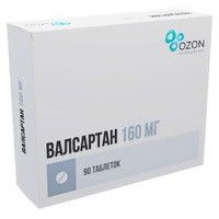 ВАЛСАРТАН 160МГ. №90 ТАБ. П/П/О /ОЗОН/
