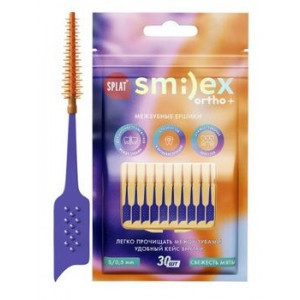 СПЛАТ ЕРШИК СМАЙЛЕКС ОРТО+ МЕЖЗУБН. ЭЛАСТ.КОНЧИК МЯТА Р.S №30 [SPLAT]