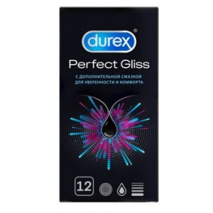 ДЮРЕКС ПРЕЗЕРВАТИВ PERFECT GLISS №12 [DUREX]