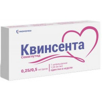 КВИНСЕНТА 0,25/0,5МГ/ДОЗА 1,5МЛ. №1 Р-Р Д/П/К ШПРИЦ-РУЧКА +ИГЛЫ №6 /ПРОМОМЕД/ЗАВОД МЕДСИНТЕЗ/БИОХИМИК/