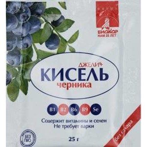 КИСЕЛЬ ДЖЕЛИ ПЛЮС ЧЕРНИКА 25Г. №1 ПАК.