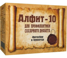 АЛФИТ-10 СБОР Д/ПРОФ. И ЛЕЧЕНИЯ ДИАБЕТА 2Г. №30Х2 (120Г.)