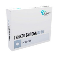 ГИНКГО БИЛОБА 80МГ. №30 ТАБ. П/П/О /ОЗОН/