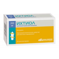 ИХТИОЛ 200МГ. №10 СУПП. РЕКТ. /УСОЛЬЕ-СИБИРСКИЙ/